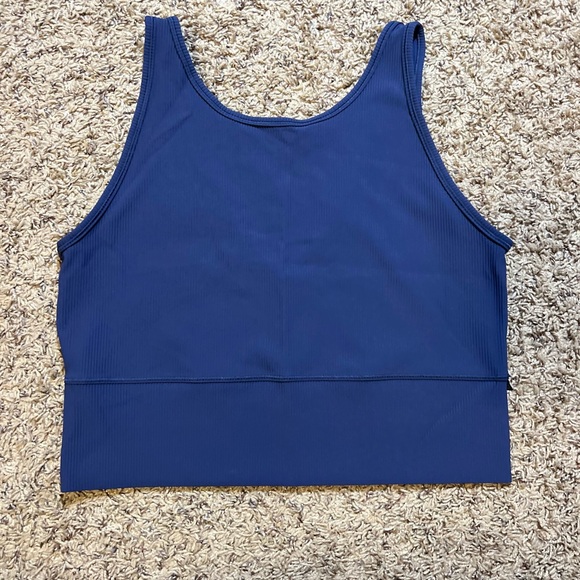 Lululemon Power Pivot Tank Everlux, Iron Blue, reversible front to back - Picture 7 of 9